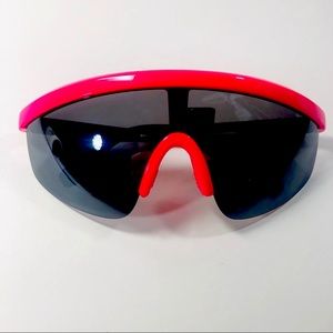 Urban Outfitters Hot Pink Neon Visor Sunglasses